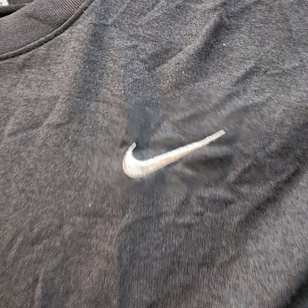 Medium Nike Running Dri-Fit T-Shirt Black Vintage Mens Active Wear Short Sleeve