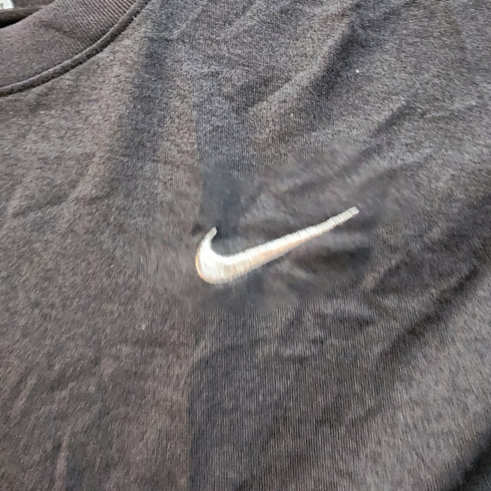 Medium Nike Running Dri-Fit T-Shirt Black Vintage Mens Active Wear Short Sleeve