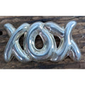 Vintage Taxco Mexico XOX Sterling Silver 925 Brooch Hugs and Kisses Pin 23g