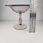 6" Twisted Stem Compote by Fostoria Glass Fairfax Light Purple Footed Candy Dish