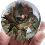 75mm Giant Air Trap Implosion Glass Marble Handmade Borosilicate