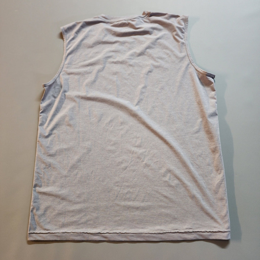 Prana Large Sleeveless Topo Map Outdoor Shirt Mens Gray Active Wear