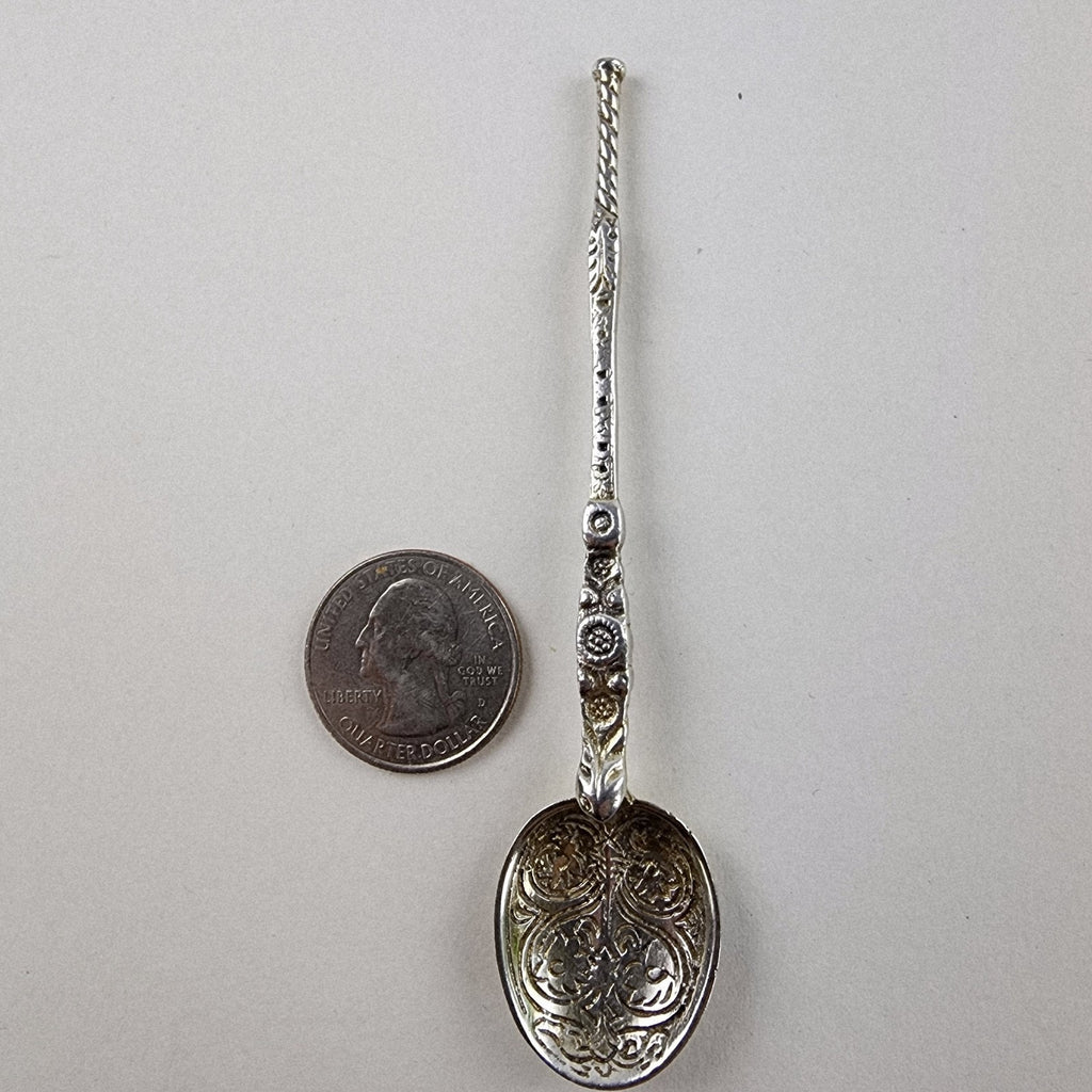 1901 Chester UK Coronation Spoon Sterling Silver 925 Antique