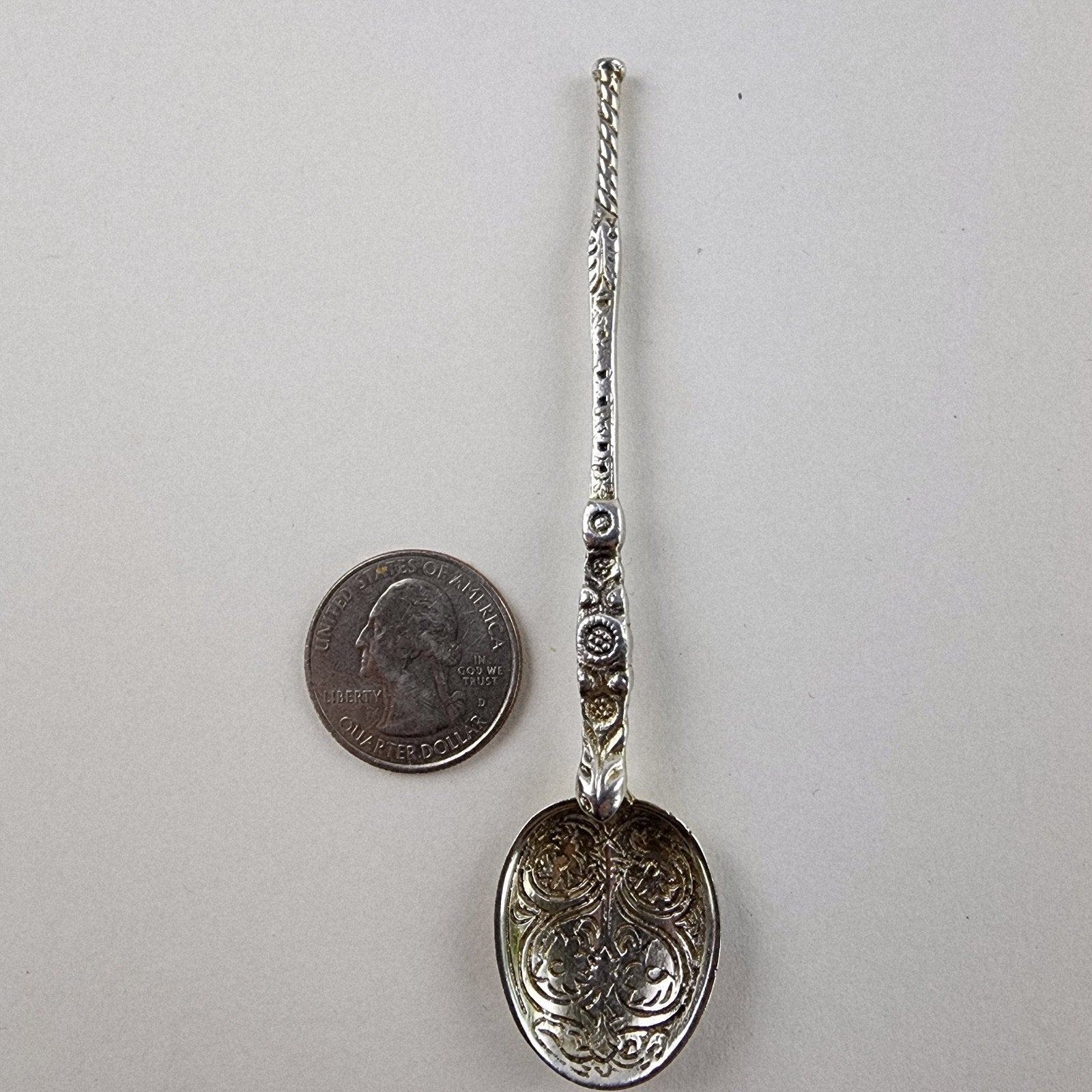 1901 Chester UK Coronation Spoon Sterling Silver 925 Antique