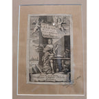 1670 Cornelius Schrevelius Lexicon Manuale Title Page Signed and Framed