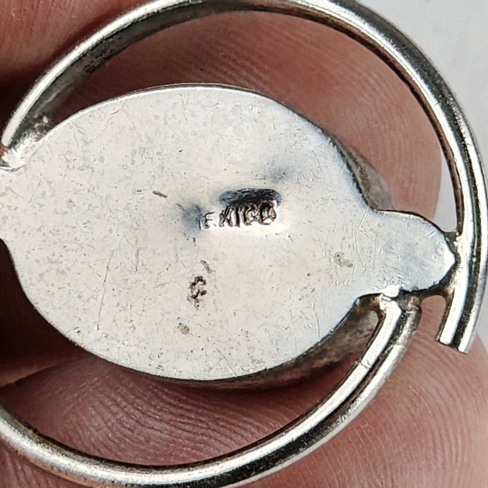 Vintage Green Fire Opal Oval Pendant Sterling Silver 925 Estate