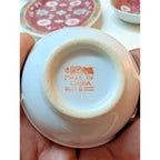 Chinese Famille Rose Mun Shou Porcelain Longevity 7 Piece Vanity Set MCM