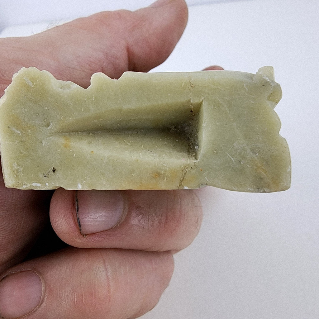 Seated Buddha Soapstone Chinese Stone Carving Vintage