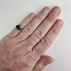 Native Lapis Ring Size 7 1/4 in Sterling Silver 925 Vintage