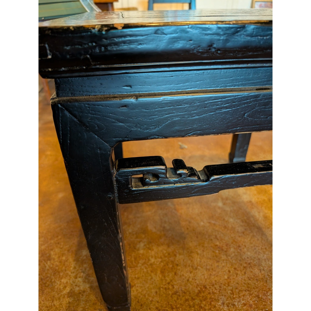 19th C. Chinese Ming Side Table End Table Ebonized