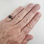 Marquise Cut Amethyst Vintage Ring Size 7 1/2 in Sterling Silver 925