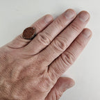Anitque Victorian Druzy Filigree Ring Size 6 3/4 in Sterling Silver 925