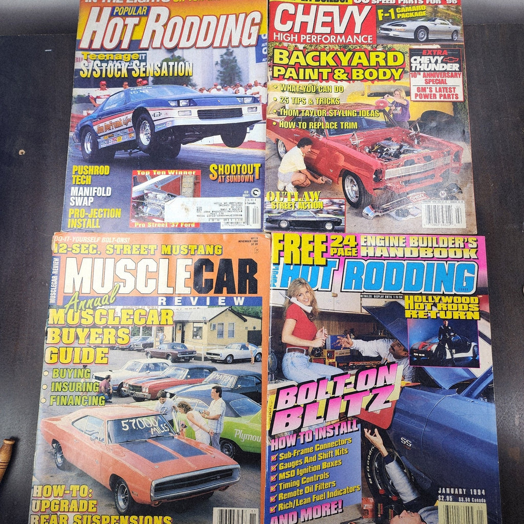 Hot Rod Muscle Car Magazine Group of 12 Vintage Super Chevy One Dozen