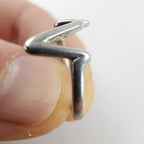 Abstract Mountain Ring Size 5 3/4 Sterling Silver 925 Vintage