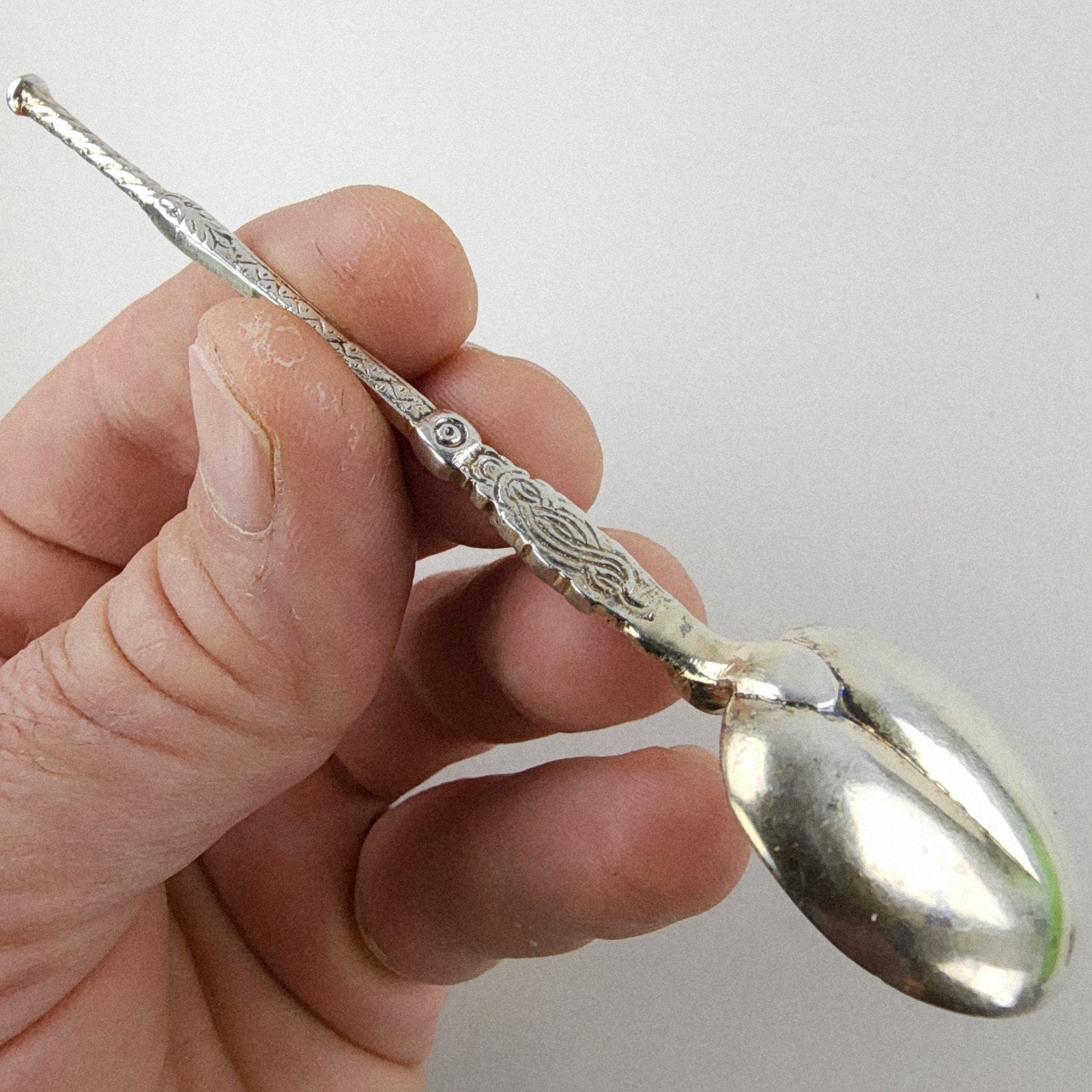 1901 Chester UK Coronation Spoon Sterling Silver 925 Antique