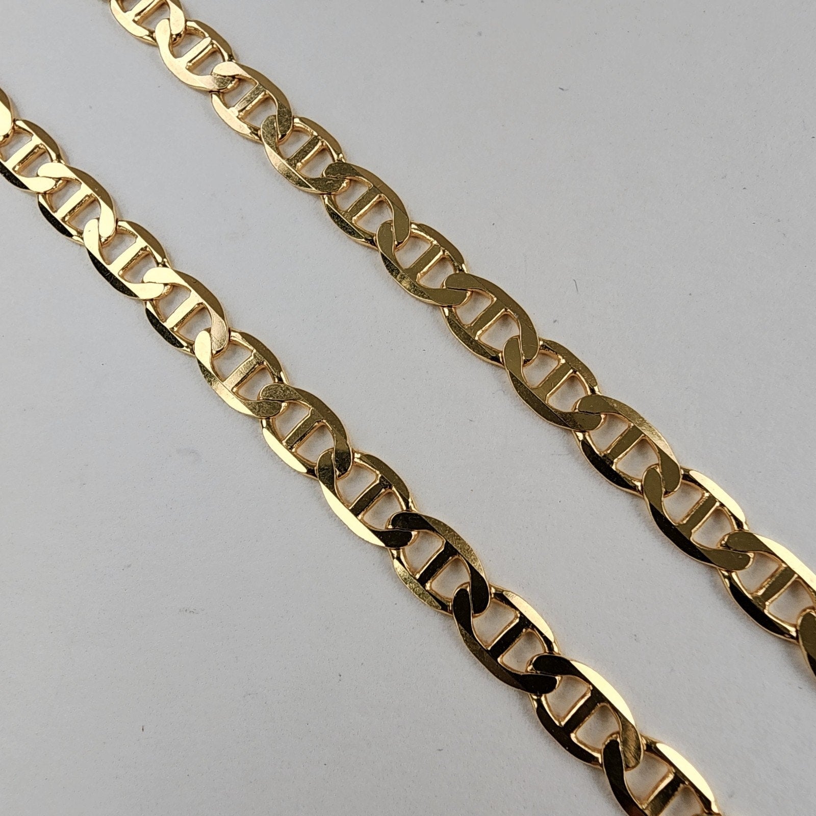5mm Anchor Link 20" Gold Over Sterling Silver 925 Chain Necklace New