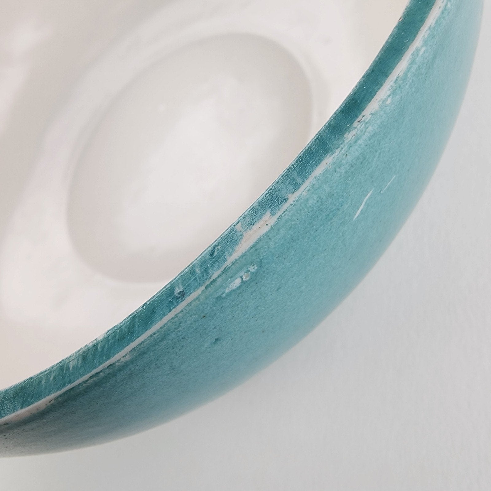 6" Fulper Stangl Teal Turquoise Glaze Bowl Art Deco Period Bowl