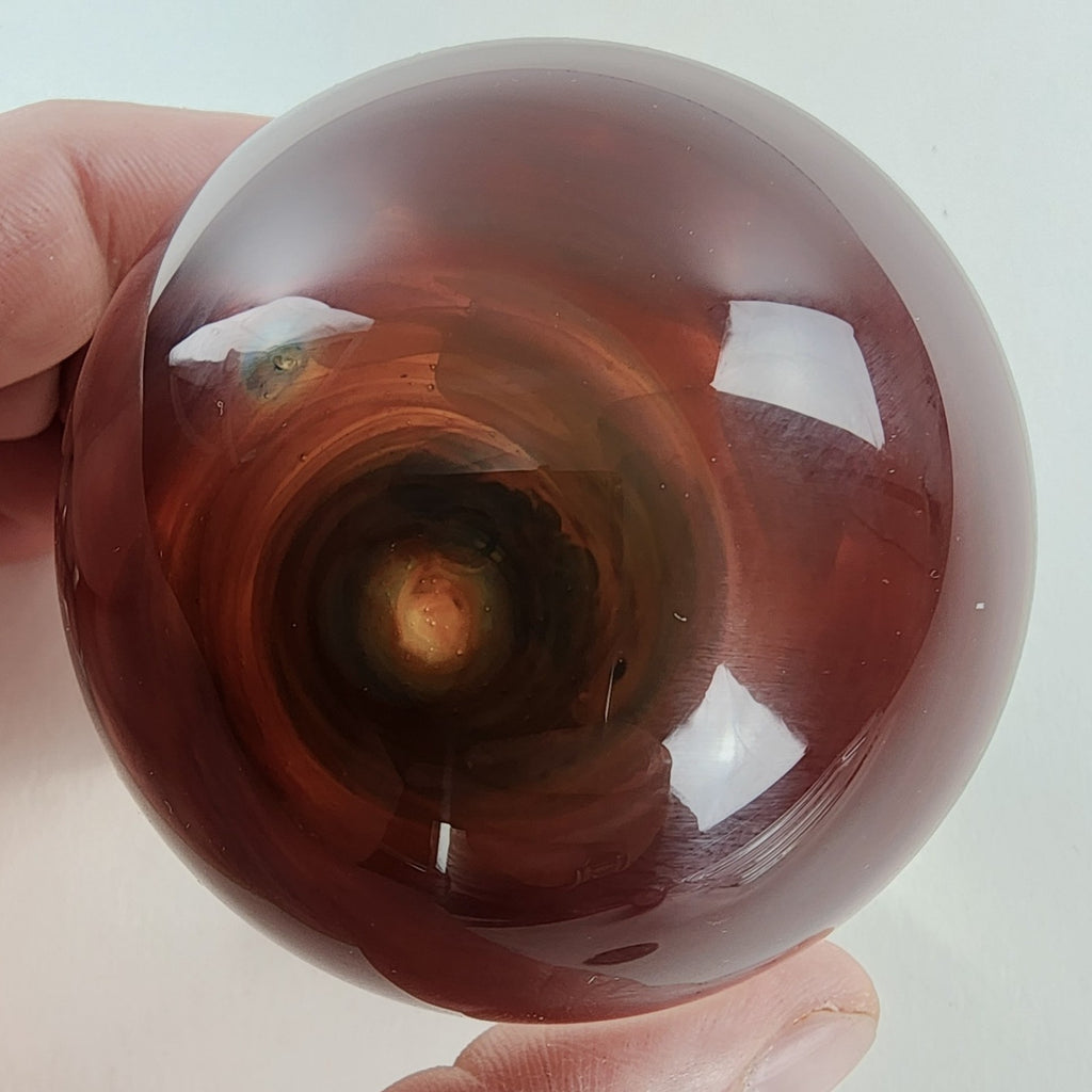 75mm Giant Air Trap Implosion Glass Marble Handmade Borosilicate