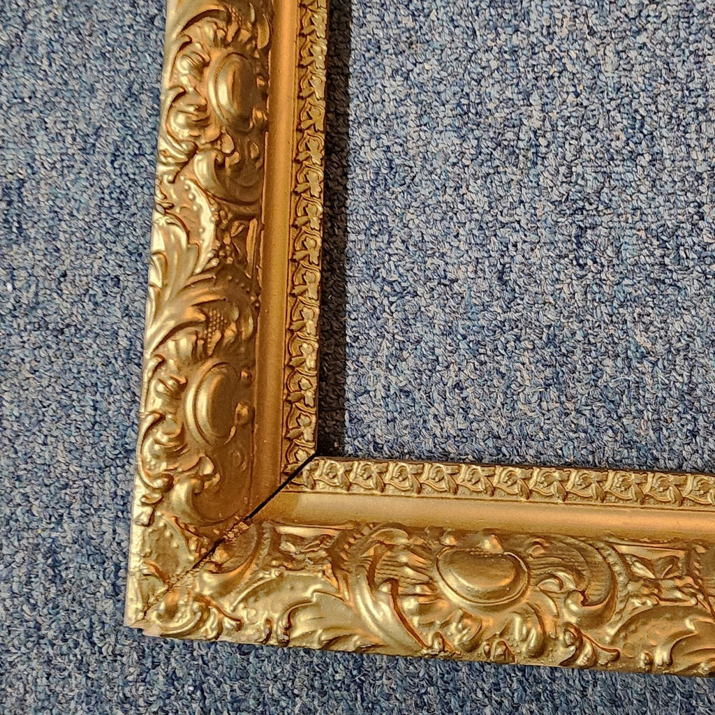 Antique Rococo Baroque Ornate Gold Frame 23" x 27" Painting Picture