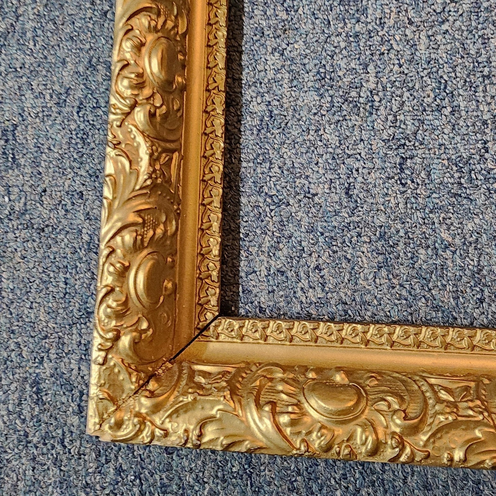 Antique Rococo Baroque Ornate Gold Frame 23" x 27" Painting Picture