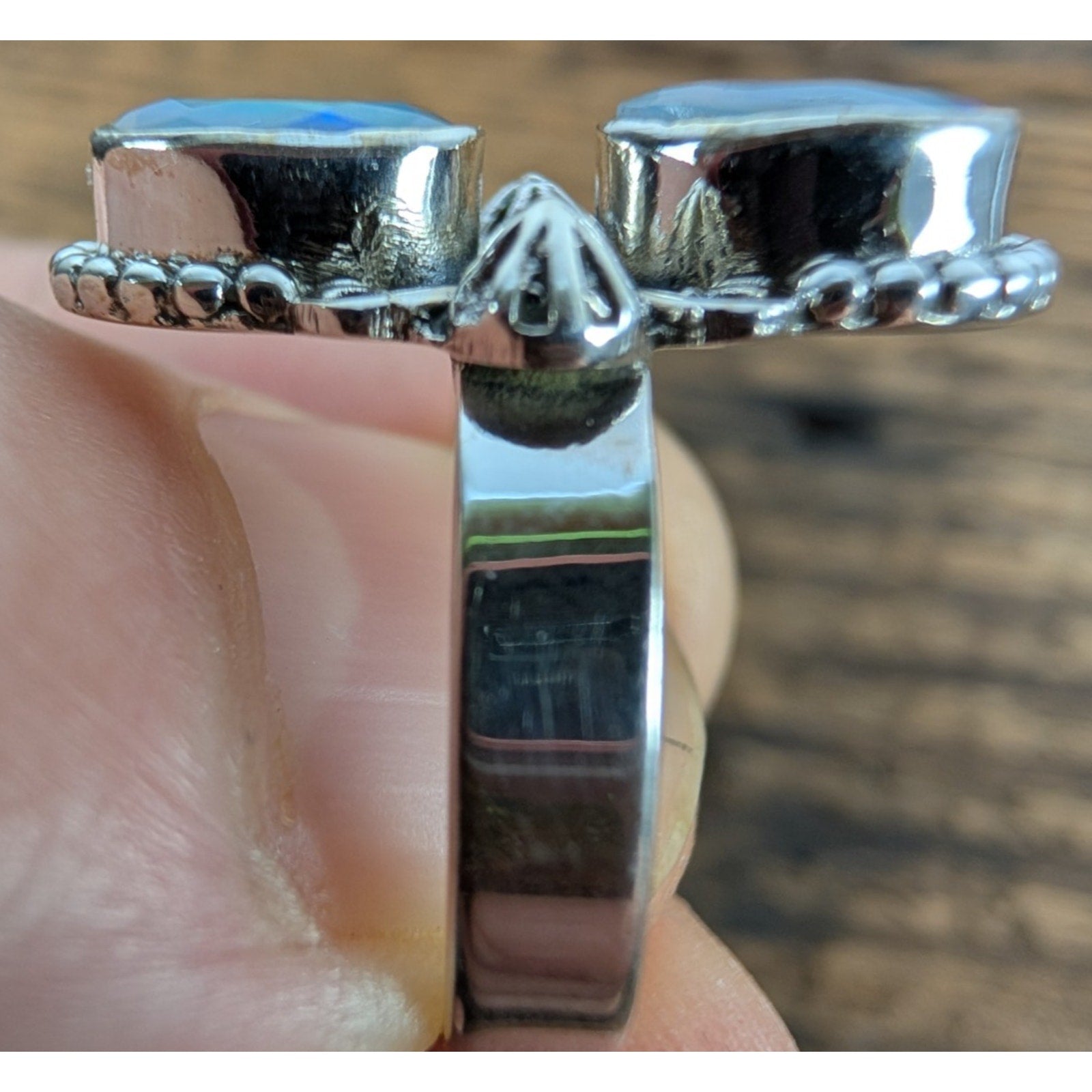 Southwestern Ethopian Opal Sterling Silver 925 Ring Size 7 New