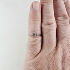 Vintage Clear Quartz Ring Size 7 1/2 in Sterling Silver 925