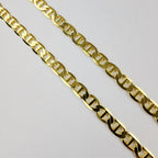 5mm Anchor Link 20" Gold Over Sterling Silver 925 Chain Necklace New
