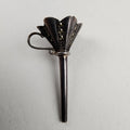 Perfume Bottle Funnel Sterling Silver 925 Marcasite Antique