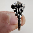 Vintage Brighton Raised Dome Ring Size 9 in Sterling Silver 925