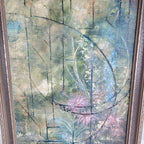 Abstract Jungle Landscape Acrylic Painting on Canvas Unsigned