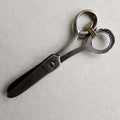 Vintage Working Scissors Charm in Sterling Silver 925