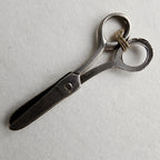 Vintage Working Scissors Charm in Sterling Silver 925