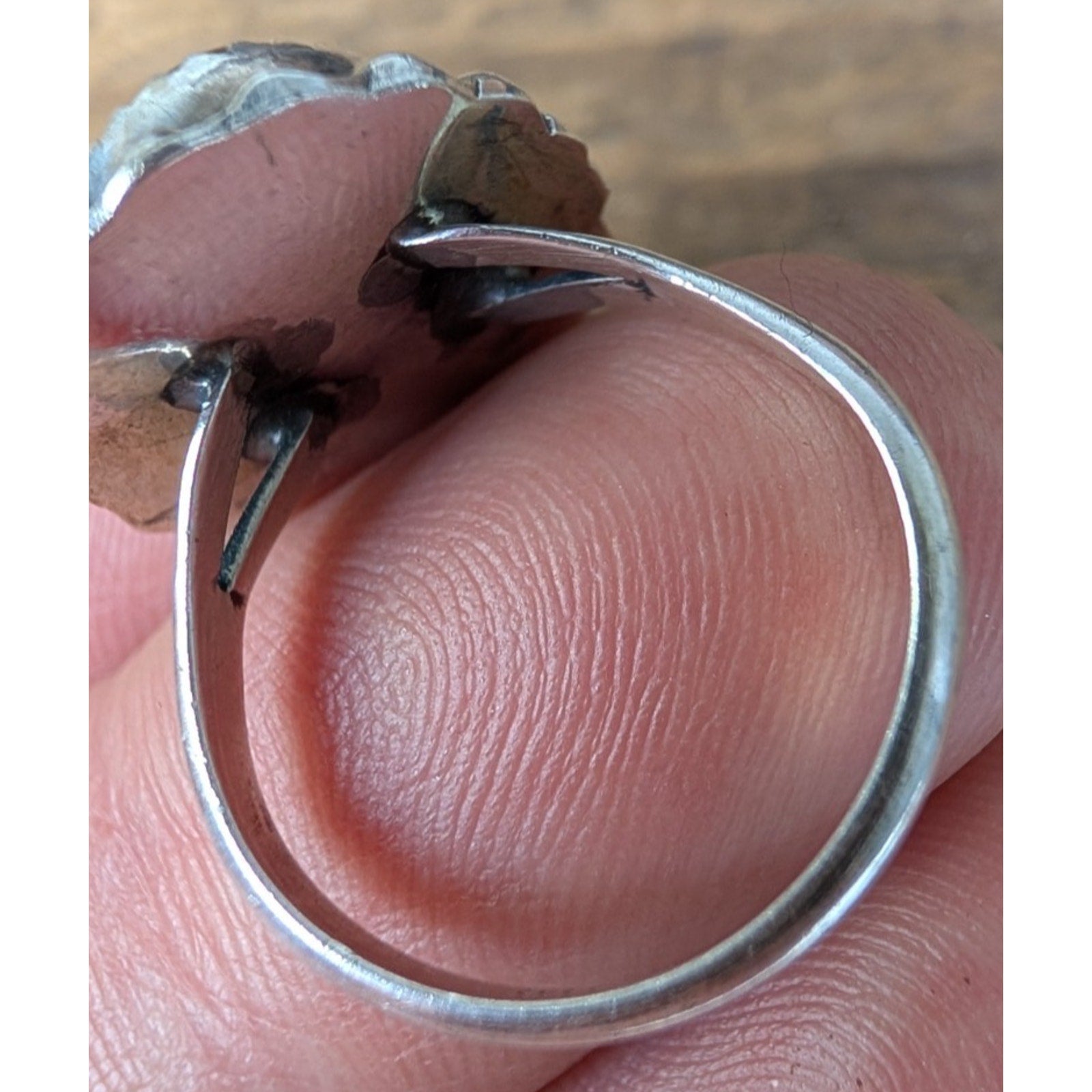 Tigers Eye Sterling Silver 925 Native Ring Size 7 Vintage
