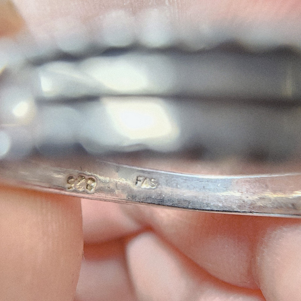 Diamond Cut Ring Sterling Silver 925 Textured Band Ring Size 7 1/4