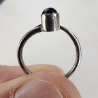 Vintage Amethyst Birthstone Ring Size 5 1/2 in Sterling Silver 925