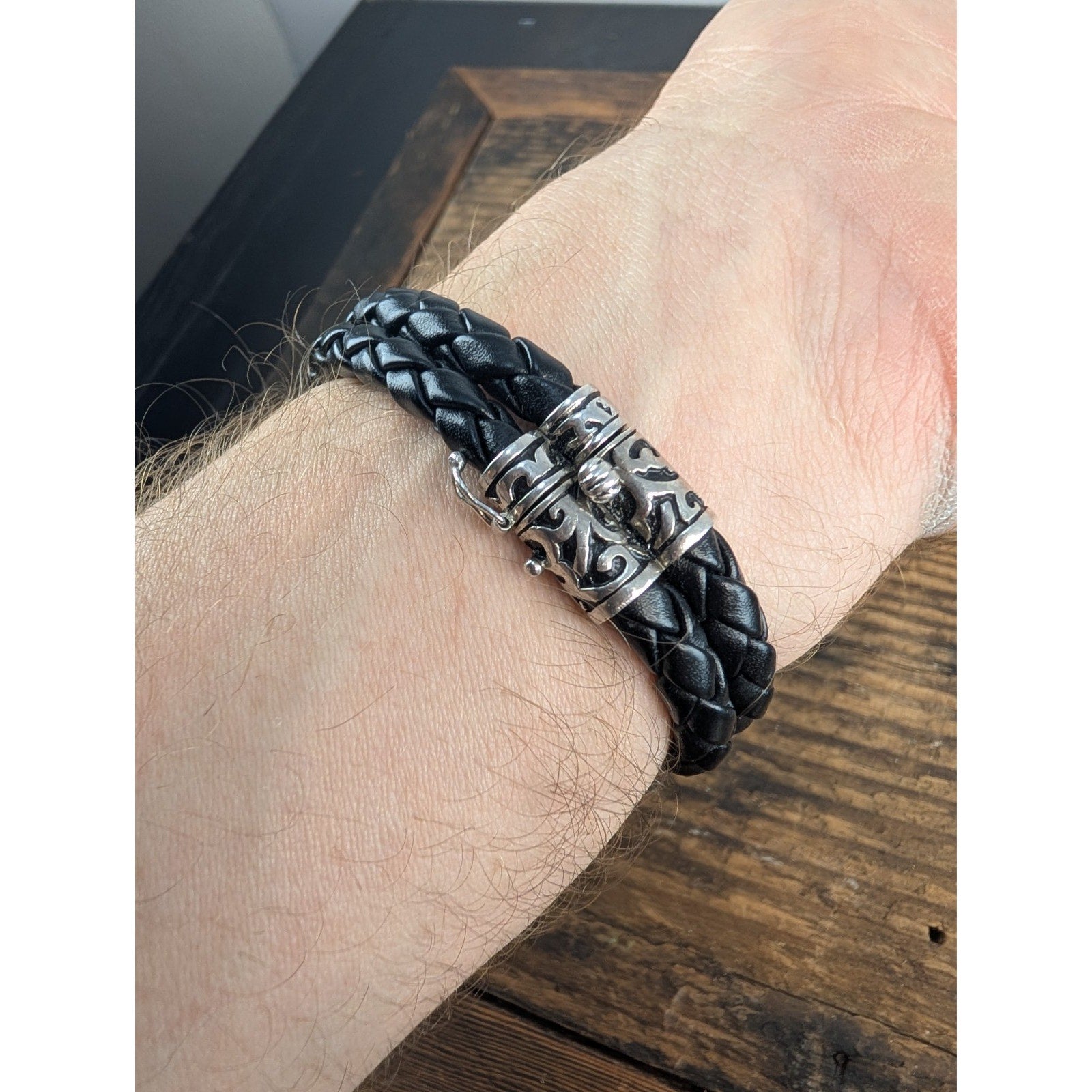 Honora Freshwater Pearl Sterling Silver 925 Braided Leather Bracelet