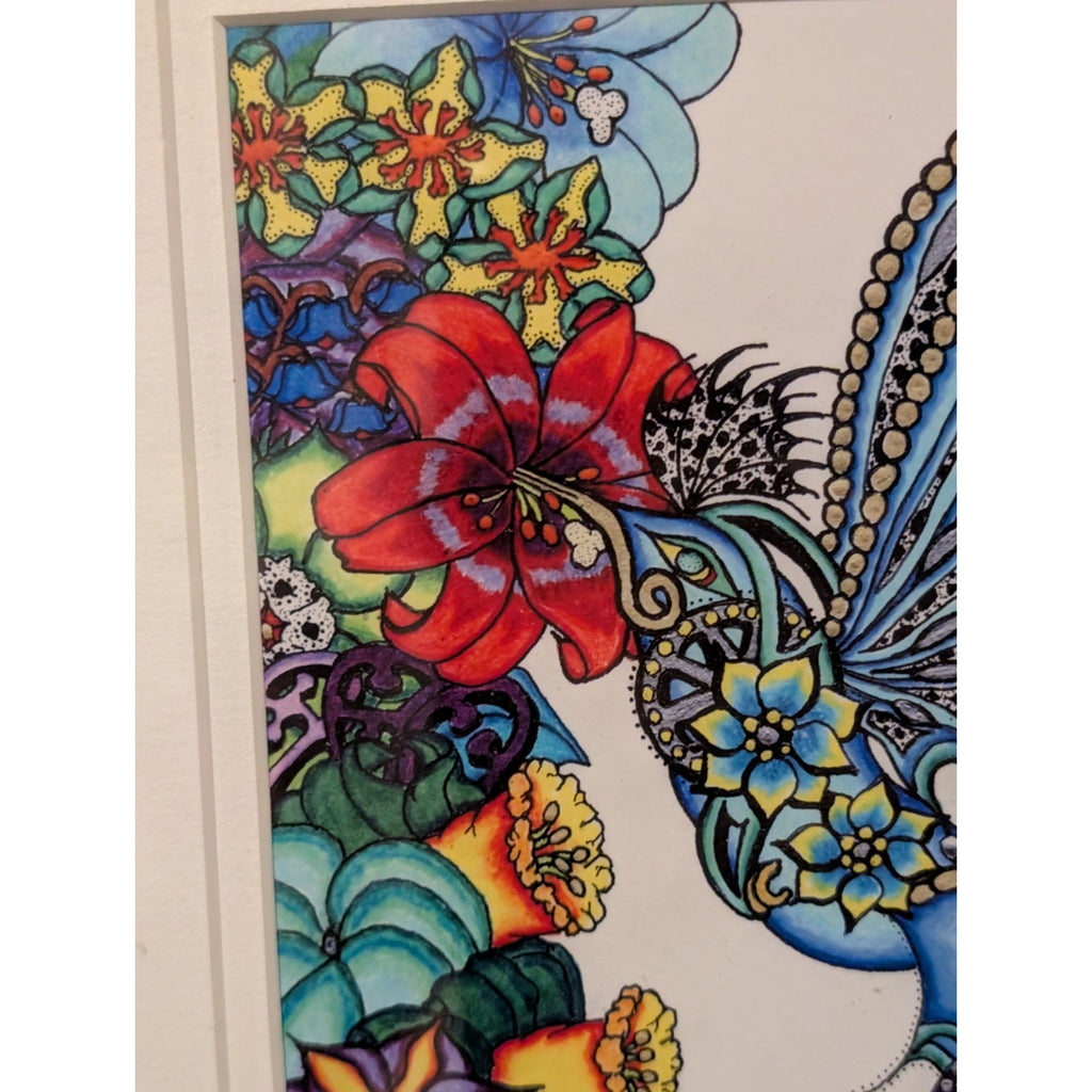 Pete Hinds Limited Edition Hummingbird Print – Signed & Pete Hinds23/200 Framed