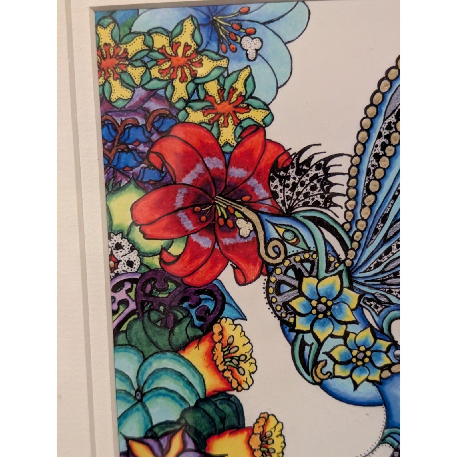 Pete Hinds Limited Edition Hummingbird Print – Signed & Pete Hinds23/200 Framed
