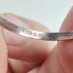 Vintage Clear Quartz Ring Size 7 1/2 in Sterling Silver 925