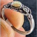 Vintage Bali Enamel Ring Sterling Silver 925 - Size 7