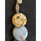 Vintage Agate Sterling Silver 925 Adjustable 17" to 19" Necklace