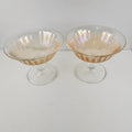 Imperial Glass Marigold Carnival Depression Glass Sherbet Ice Cream Cups Pair