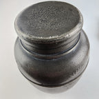 Satsuma Japanese Tin Pewter Tea Caddy Jar Signed Antique Suzuhan