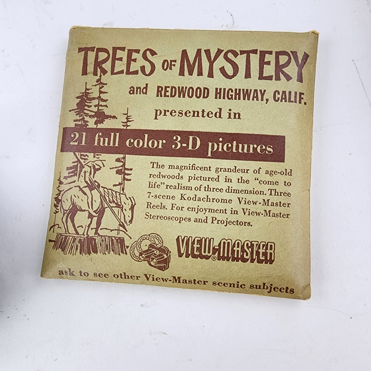 Vintage View Master Stereoscope Bakelite MCM Picture Viewer with Reels
