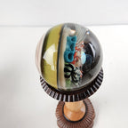 Keys Glass 32mm Coral Reef Marble with Opal Accents Signed 2014 Boro