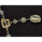 Vintage SILPADA Sterling Silver 925 34" Beaded Station Necklace Faceted Mexico