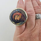 Sultan Murad IV Ring Sterling Silver 925 Adjustable Size 7 Vintage