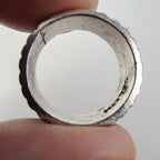 Vintage Patterned Band Ring Size 6 1/2 in Sterling Silver 925 Mexico