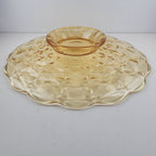 Vintage Indiana Glass Tiara Constellation Footed serving Cake Plate