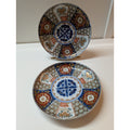 Japanese IMARI Porcelain Plate 7" Arita Hand Painted Pair